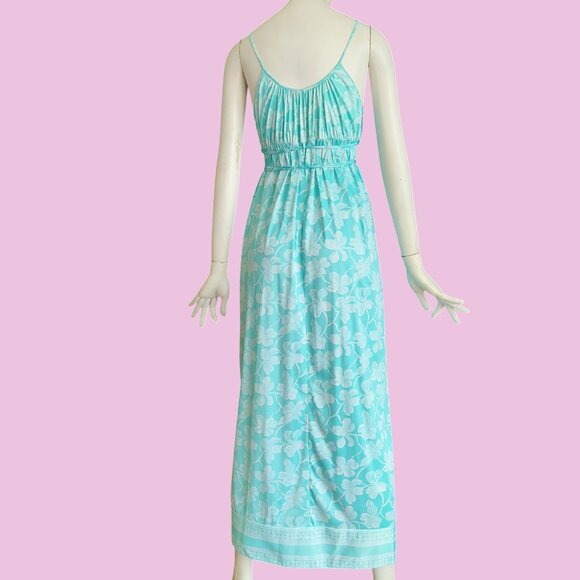 Vtg 70s Donald Brooks Maidenform Empire Waist Lounge Antron Nylon Slip Dress S - Picture 2 of 10